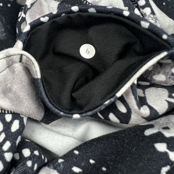 Lululemon Wunder Under Pant III Full-On Luon Static Mist White Black Leggings 6 - Picture 3 of 5